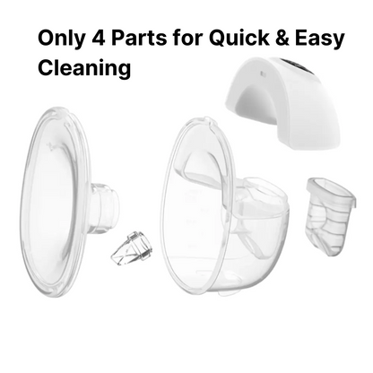 Wearable electric breast pump