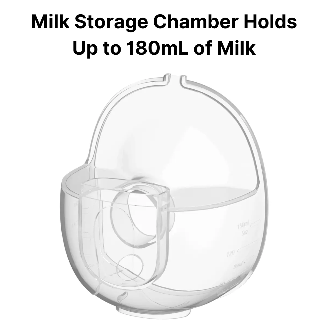 Wearable electric breast pump