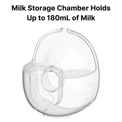 Wearable electric breast pump