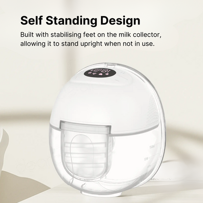 Wearable electric breast pump