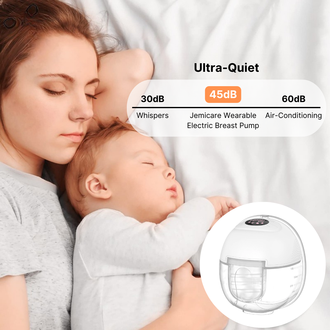 Wearable electric breast pump